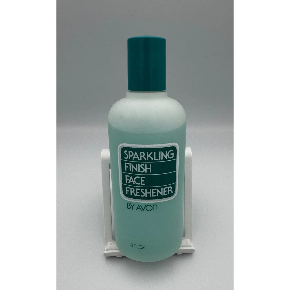 Vintage 1984 Avon Sparkling Finish Face Freshener 8oz New Old Stock Retro Prop
